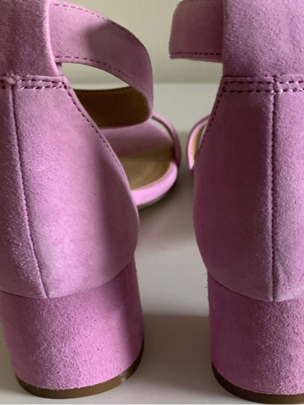 Banana Republic Lilac Suede Ankle Strap Heels - Picture 6 of 6
